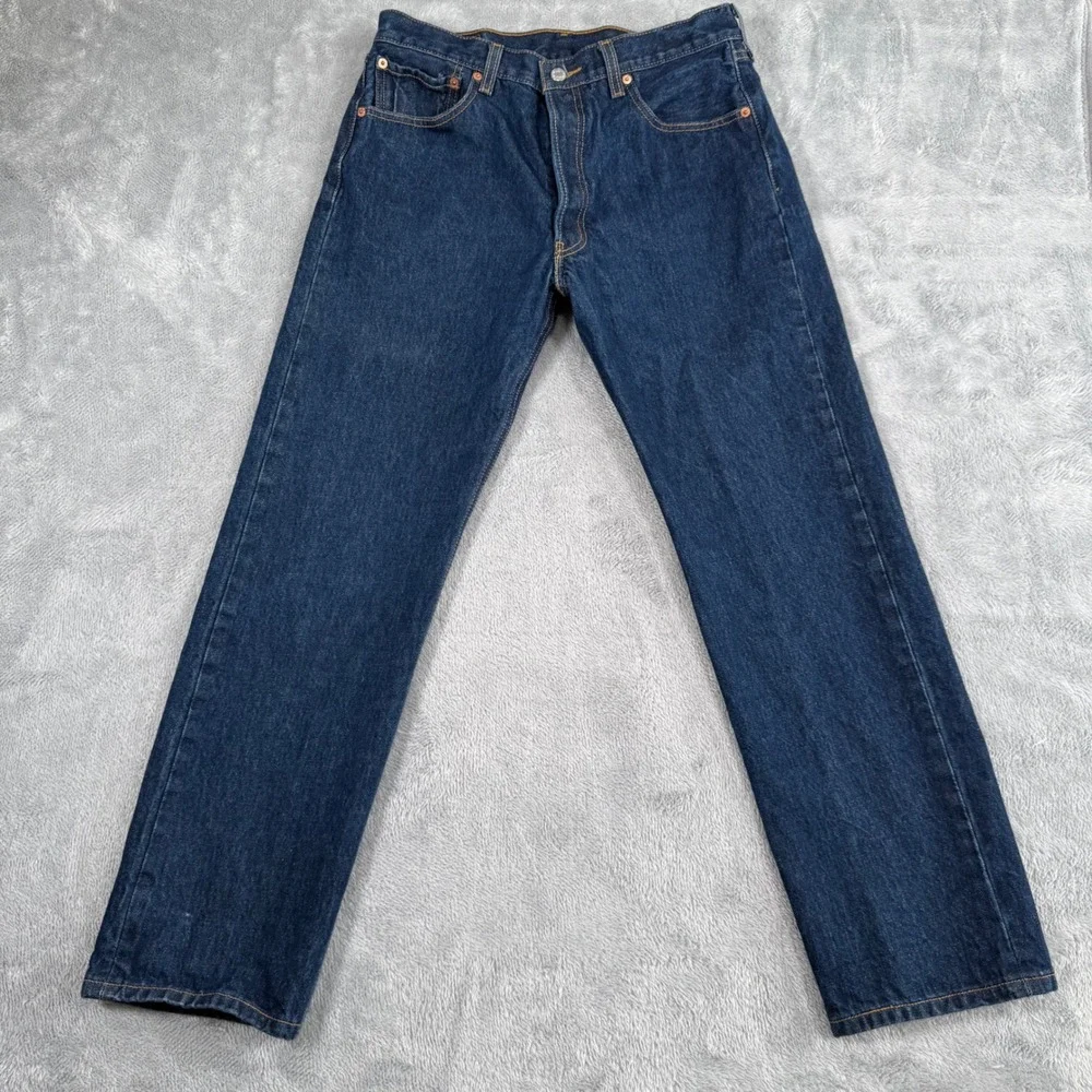 VTG Levi's Jeans Mens 34x32 Fit 32x29 501XX Button Fly Straight Leg Denim Y2K